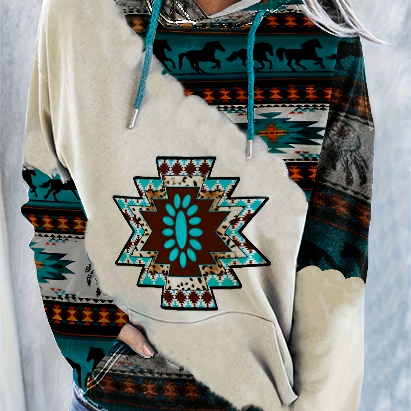 Aztec hoodie hot sale women's