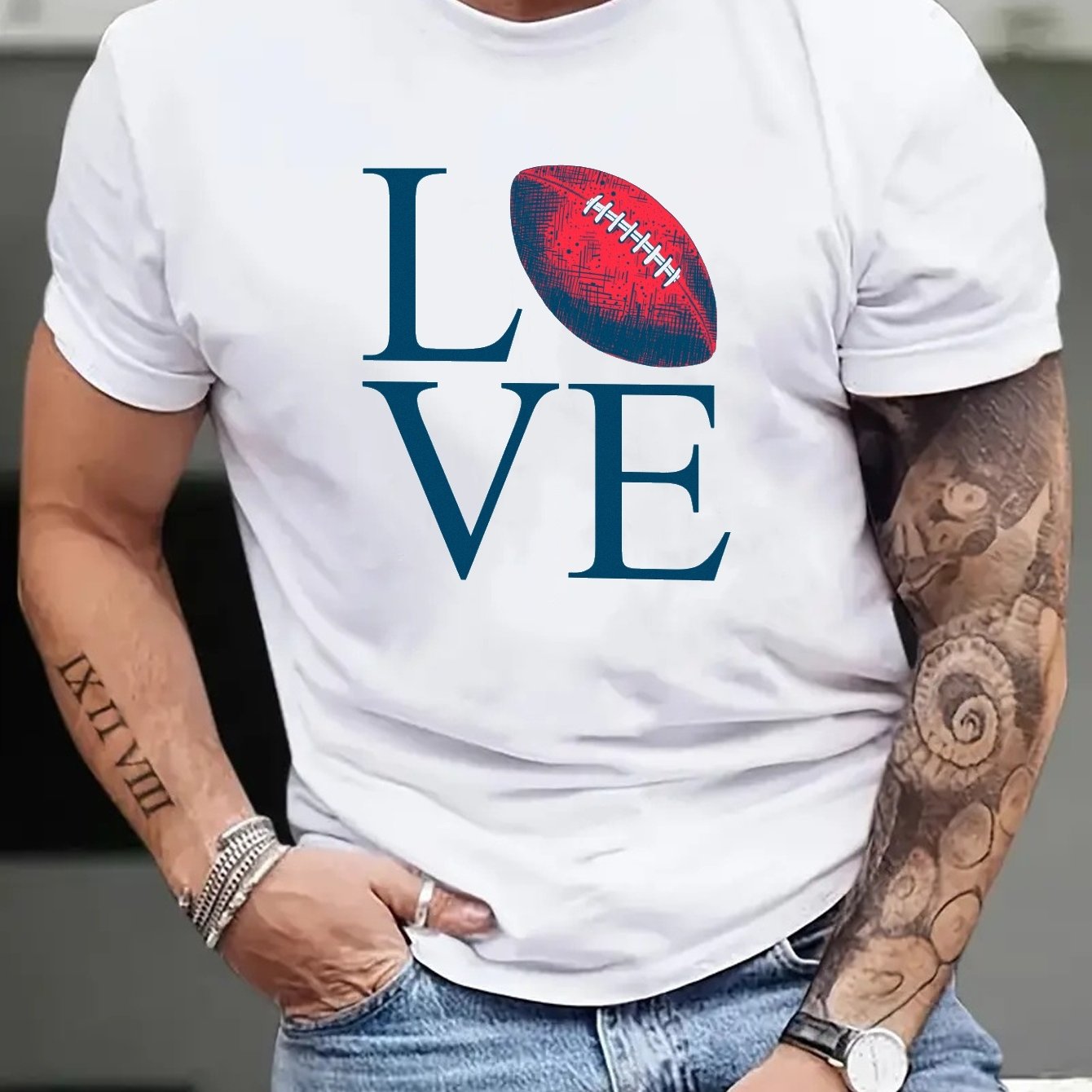 Plus Size Mens T Shirt Burning American Football Graphic Print T Shirt  Oversized Short Sleeve Tees Casual Fashion Tops For Summer Mens Clothing -  Men's Big & Tall - Temu Finland