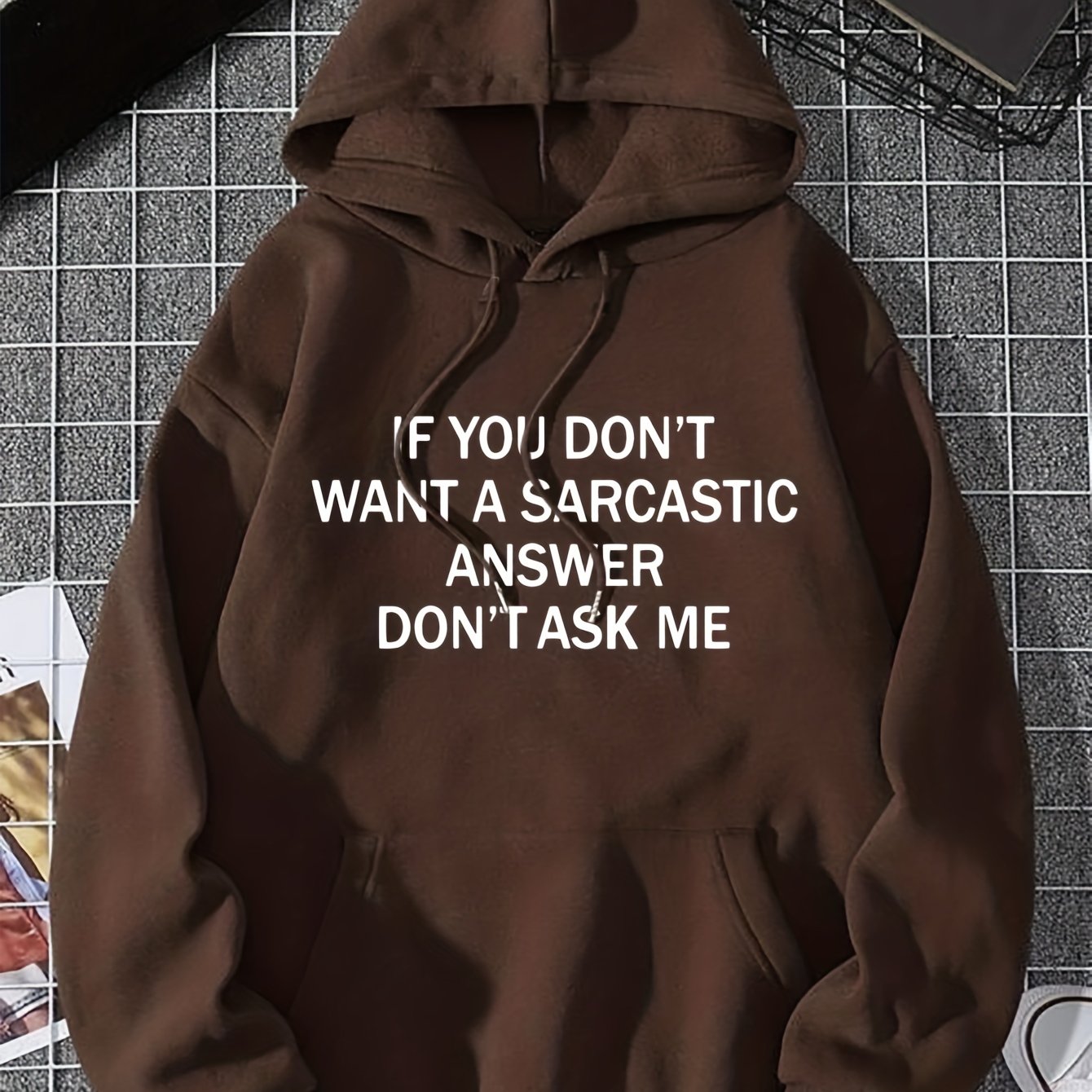 TEMU Letter Print Pattern Women's Fashion Hoodie