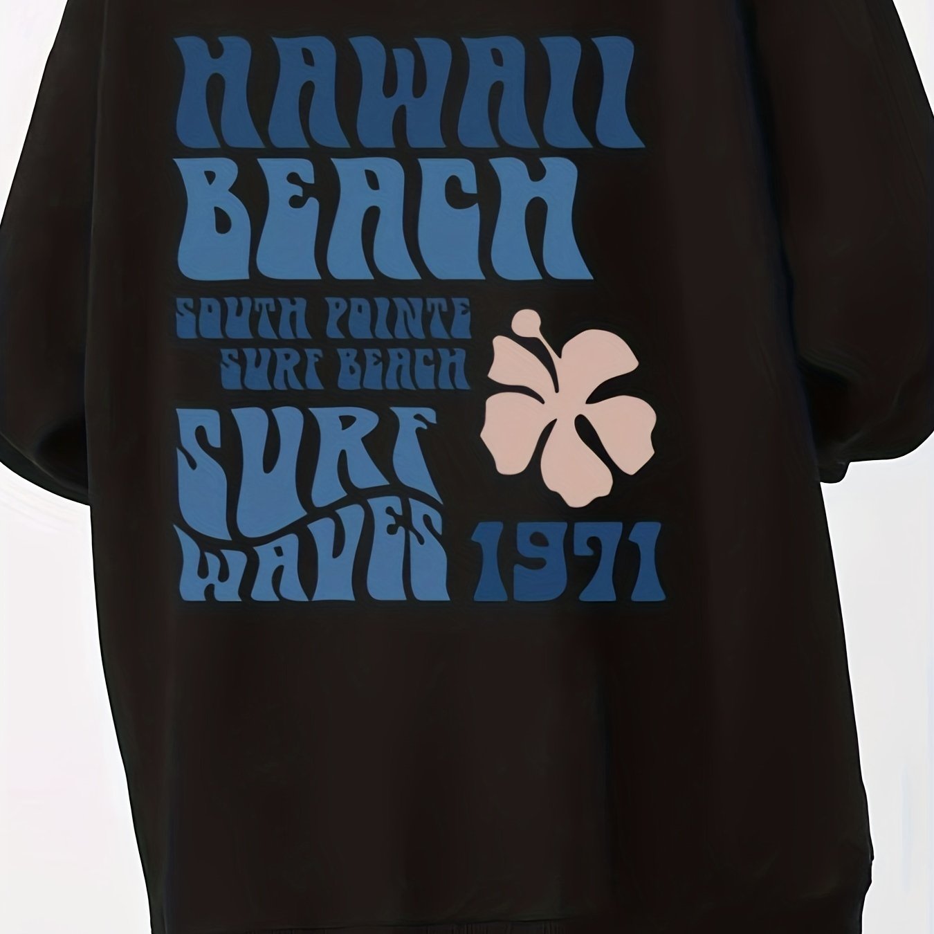 Hawaii Beach Letter Print Hoodie Casual Pocket Long Sleeve - Temu