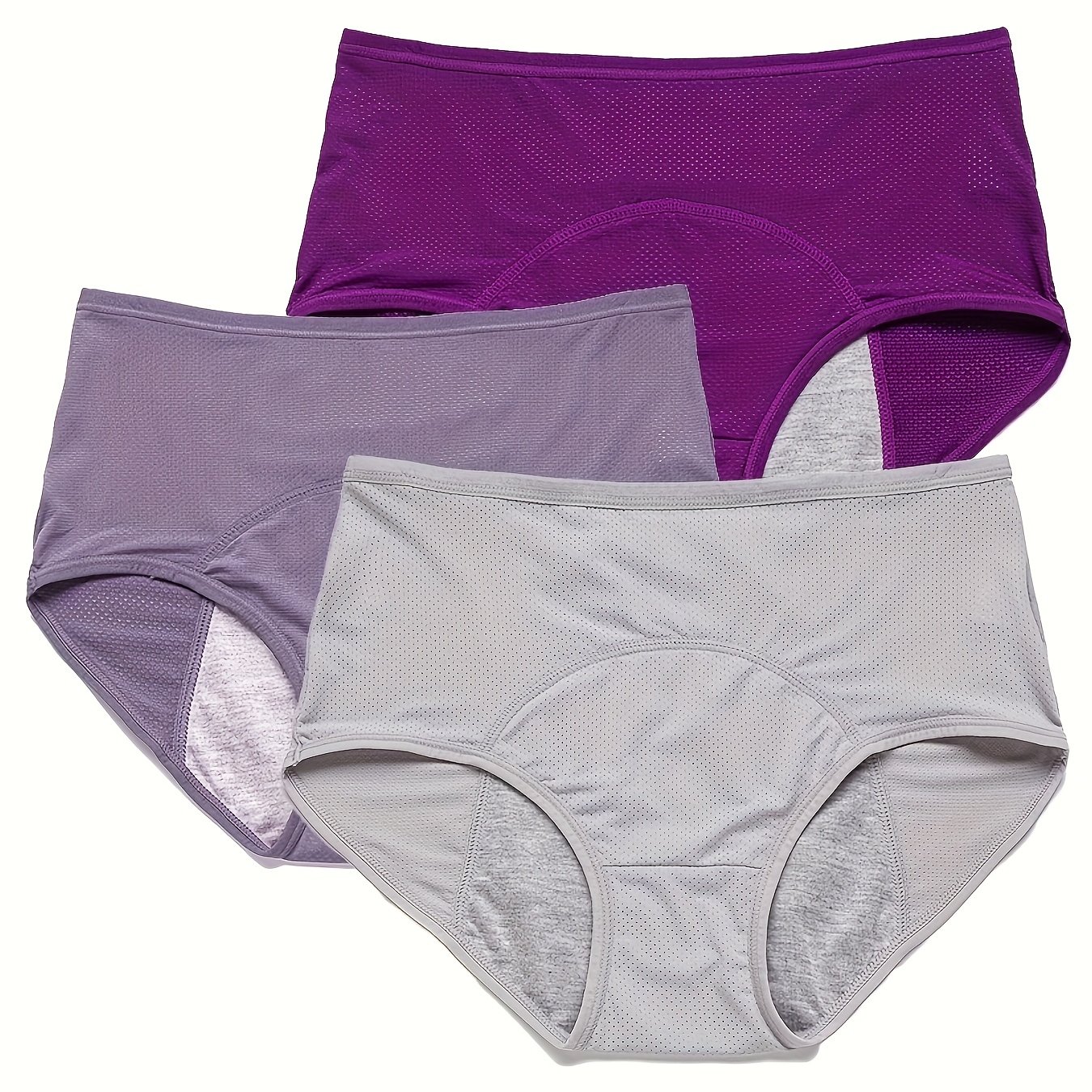 Plus Size Simple Panties Set Women's Plus Mesh Holes - Temu