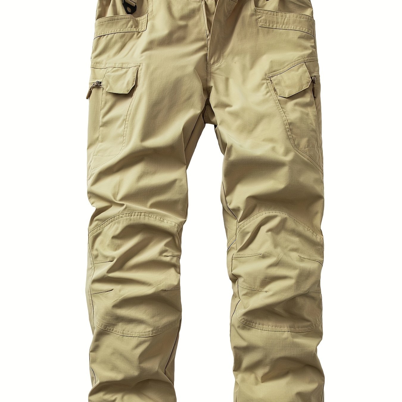 Solid Men's Straight Leg Cargo Pants, Loose Casual Outdoor Pants, Men's  Work Pants For Hiking Fishing Angling