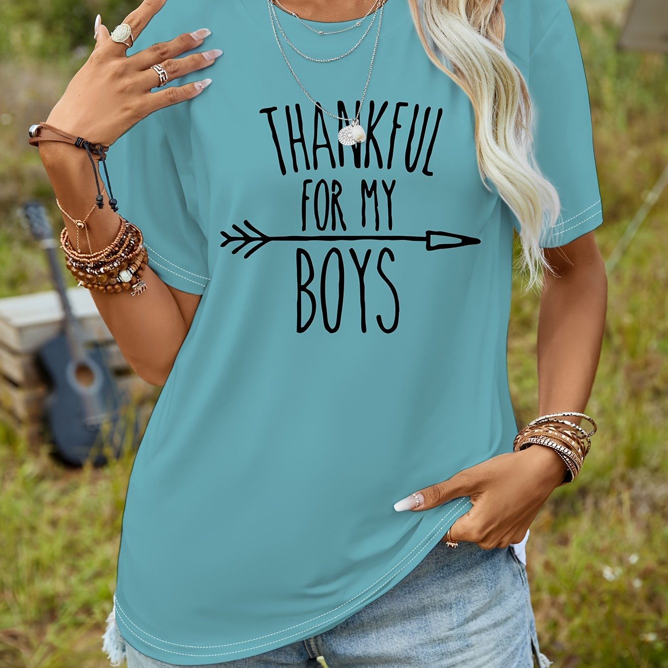 Heimish Full Size Letter Graphic Short Sleeve T-Shirt
