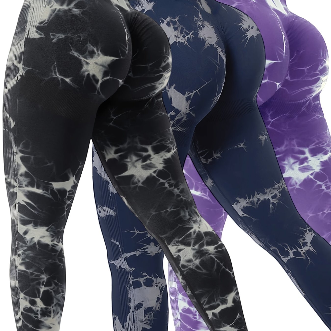 Seamless Tie Dye Marble Scrunch Butt Leggings 5 Colors Available – Nikkib  Sportswear