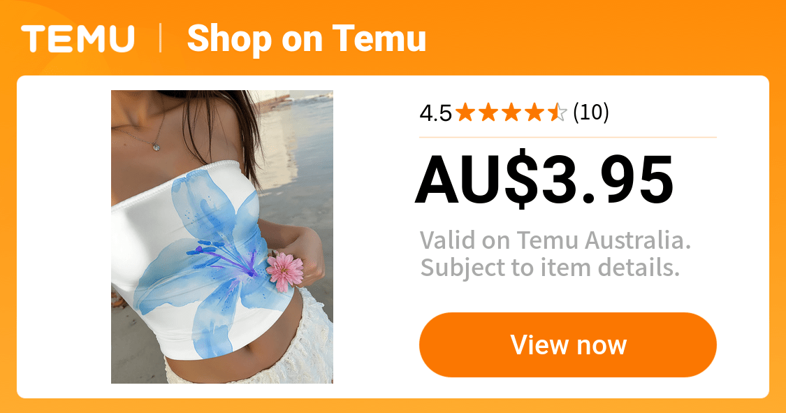 a womens lily floral print strapless crop top - Temu Australia