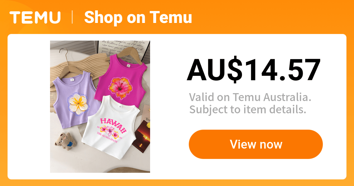 3pcs girls summer sleeveless tank tops hibiscus - Temu Australia