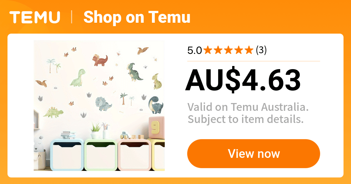 3 sheets adorable watercolor dinosaur tree wall stickers - Temu Australia