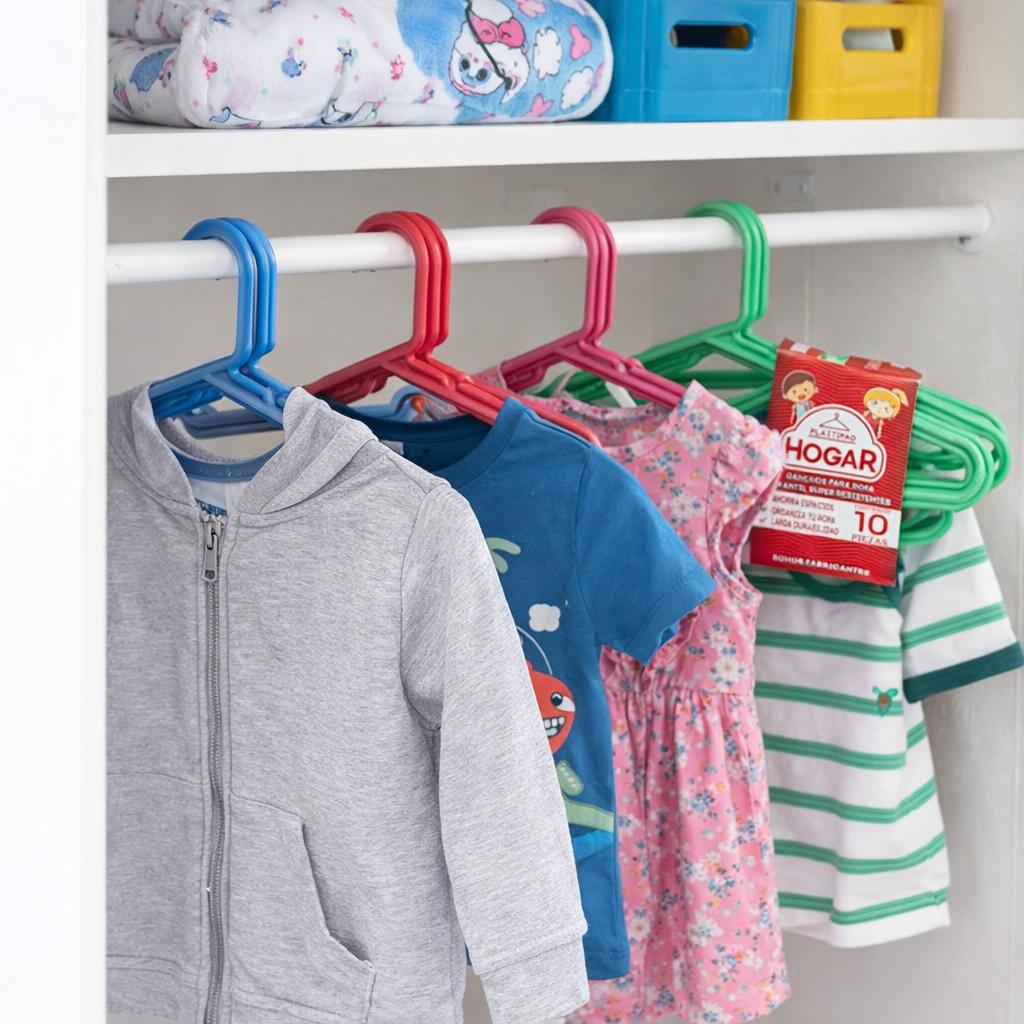 Paquetes de 30 Ganchos Niño, Perchas Resistentes y Duraderas para Ropa Infantil en Variedad: retailer-supplied image