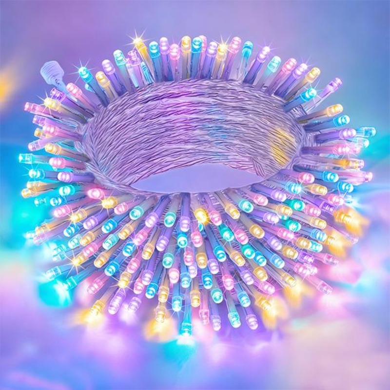 TEMU Luces de navidad, hogar de navidad, luces de de , almacén local, entrega local, colores múltiples, 10M100LED