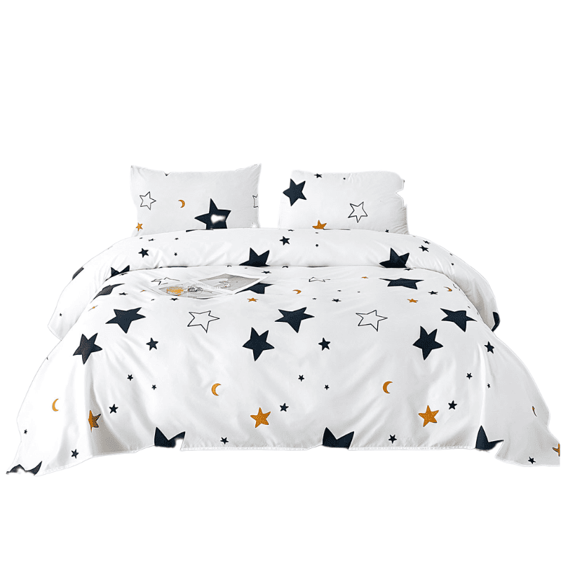 Juego de Funda Nórdica Estampado Estrellas Azuladas