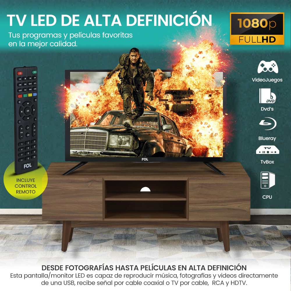 TEMU Tvs para el hogar, Tvs LED, Pantallas de control remoto de Google pulgadas de Google LED HD TV con integración de , Tvs/Monitores LED, necesidad