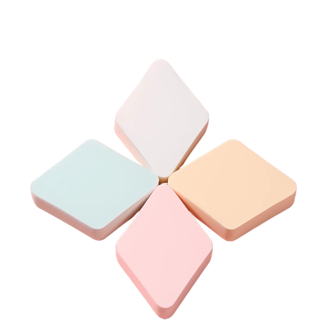 esponjas aplicadoras de maquillaje - diseño de petalos