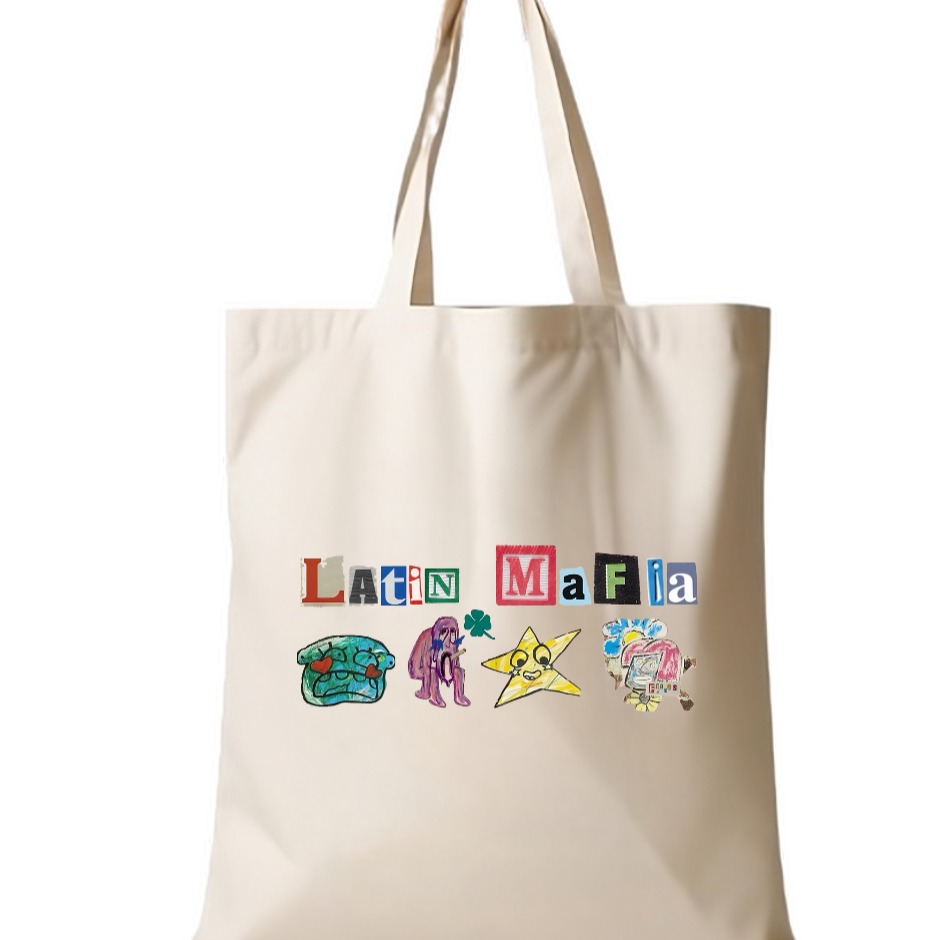 TEMU Bolsa Tote Bag De Manta Diseño Latin Mafia Mod.218