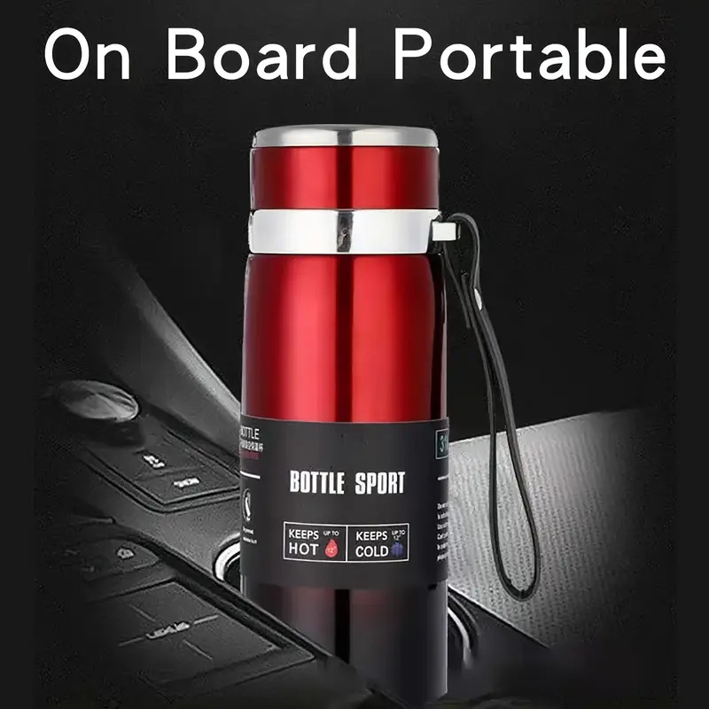 Termo de Acero Inoxidable Multicolor - Vaso de Viaje de Gran Capacidad de 1000ml/800ml con Correa de Transporte y Colador de Té, Diseño Duradero y a Prueba de Fugas para Camping, Senderismo, Deportes, Hidratación al Aire Libre, Estilo Cilíndrico Elegante, Tapa Segura