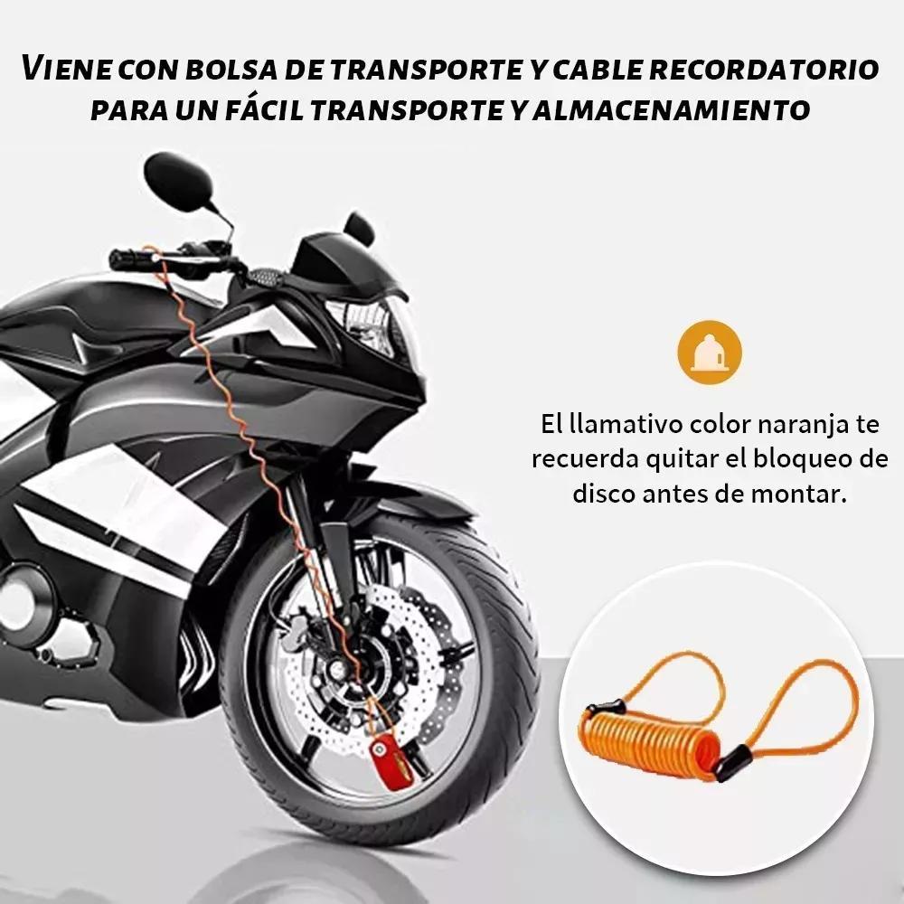1 Pieza Alarma de Motocicleta Impermeable Bloqueo de Disco de Freno Candado, Seguridad Funcional Segura Para Triciclo Motocicleta Coche eléctrico Bicicleta