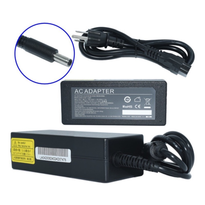 TEMU Cargador Para Dell 19.5v 3.34a 65w 4.5x3.0 Punta Delgada