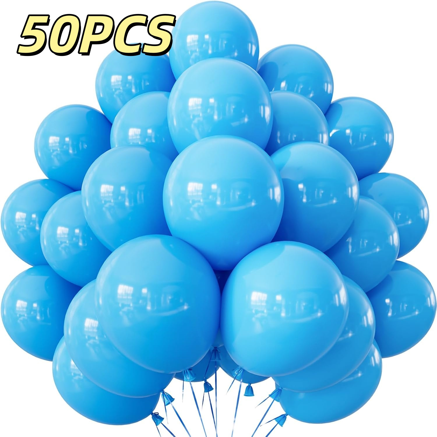 TEMU 50 Blue Balloon Sets: , Festival Party Balloons, Photo Balloons, Wedding Room Decoration Balloons, Arch Balloons, Party Decorations, Event