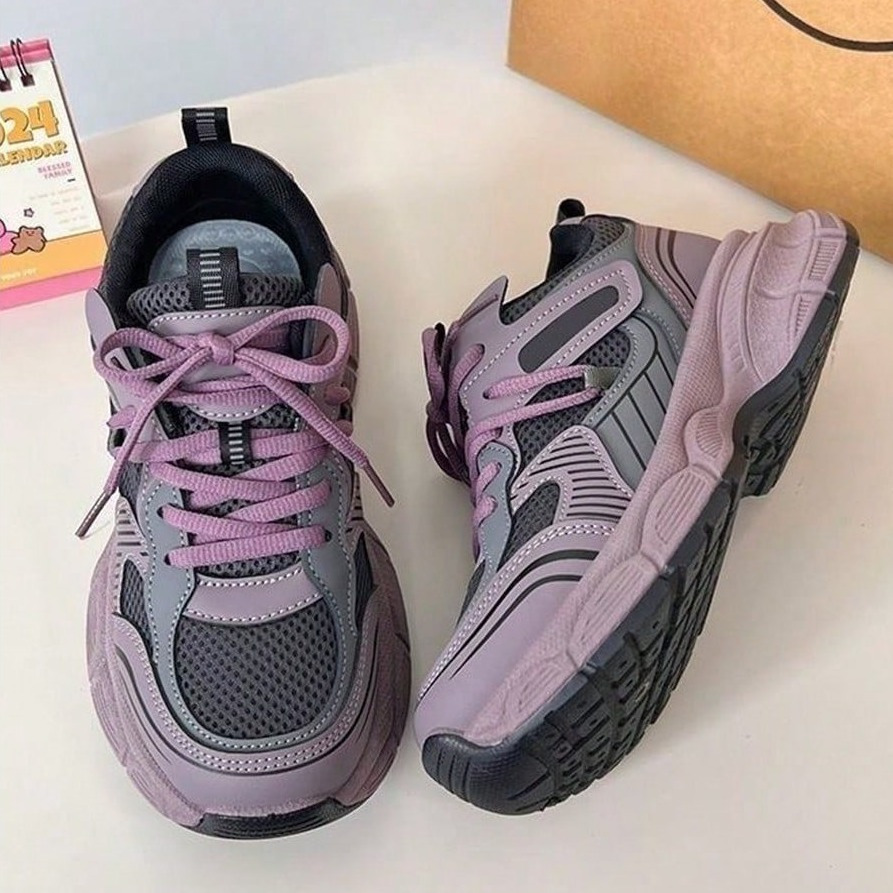 zapatillas deportivas para mujer, zapatillas para correr para mujer, zapatillas deportivas de moda, cómodas, transpirables, de   gruesa, resistentes al   y antideslizantes.
