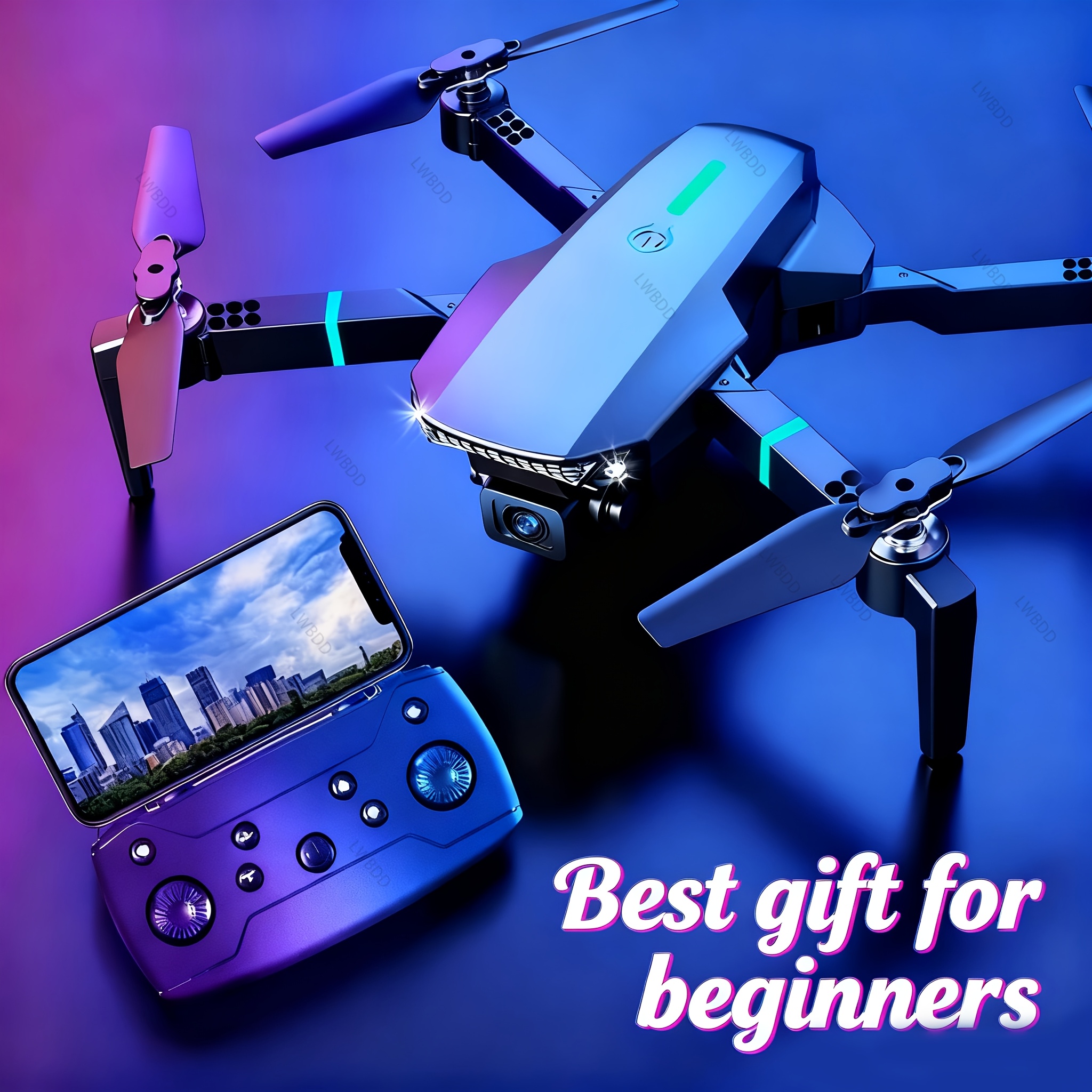 TEMU Los drones para estudiantes, los drones premium y los drones teledirigidos equipados con cámaras cuentan con un diseño plegable. Adecuados tanto