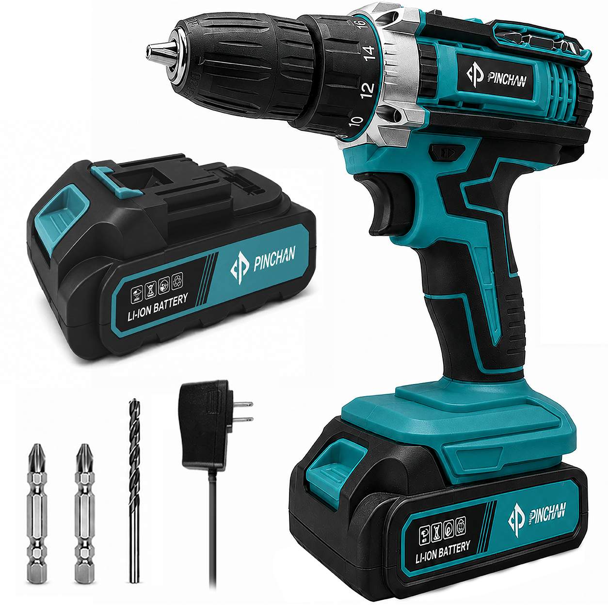 kit de taladro inalambrico destornillador electrico pinchan
