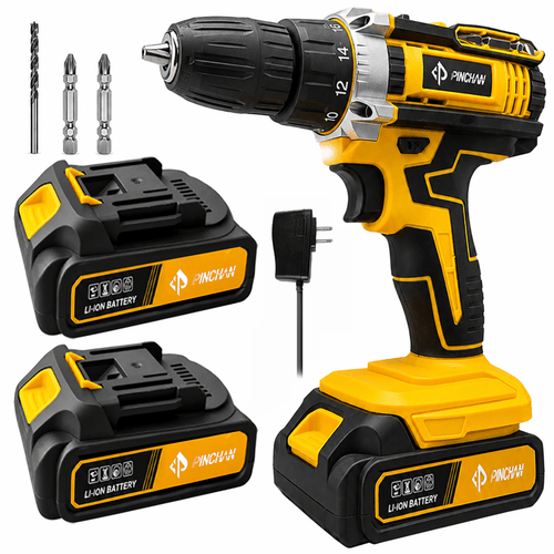imagen del artículo kit de taladro inalambrico destornillador electrico pinchan
