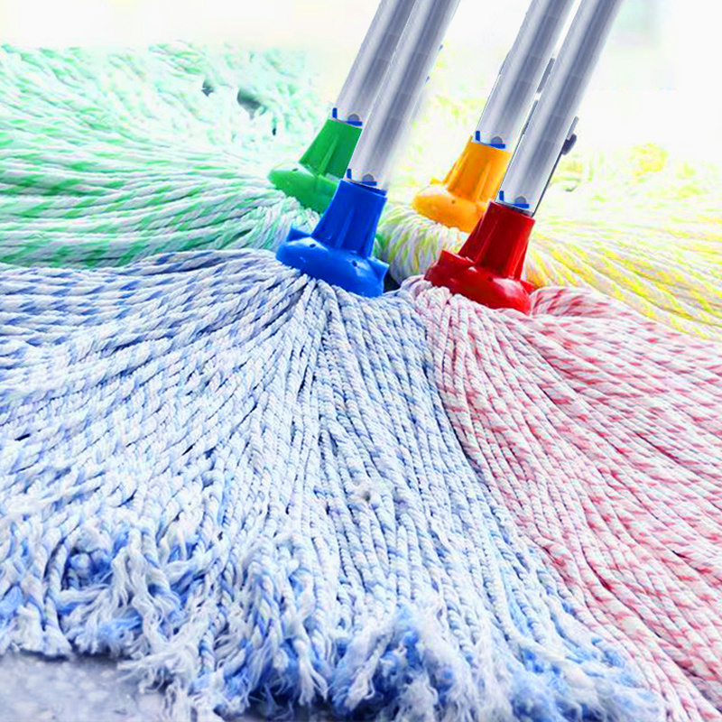 colorful fiber mop   absorption   cleaning effect flexible   convenient operation suitable for   cleaning   shed resistant random color