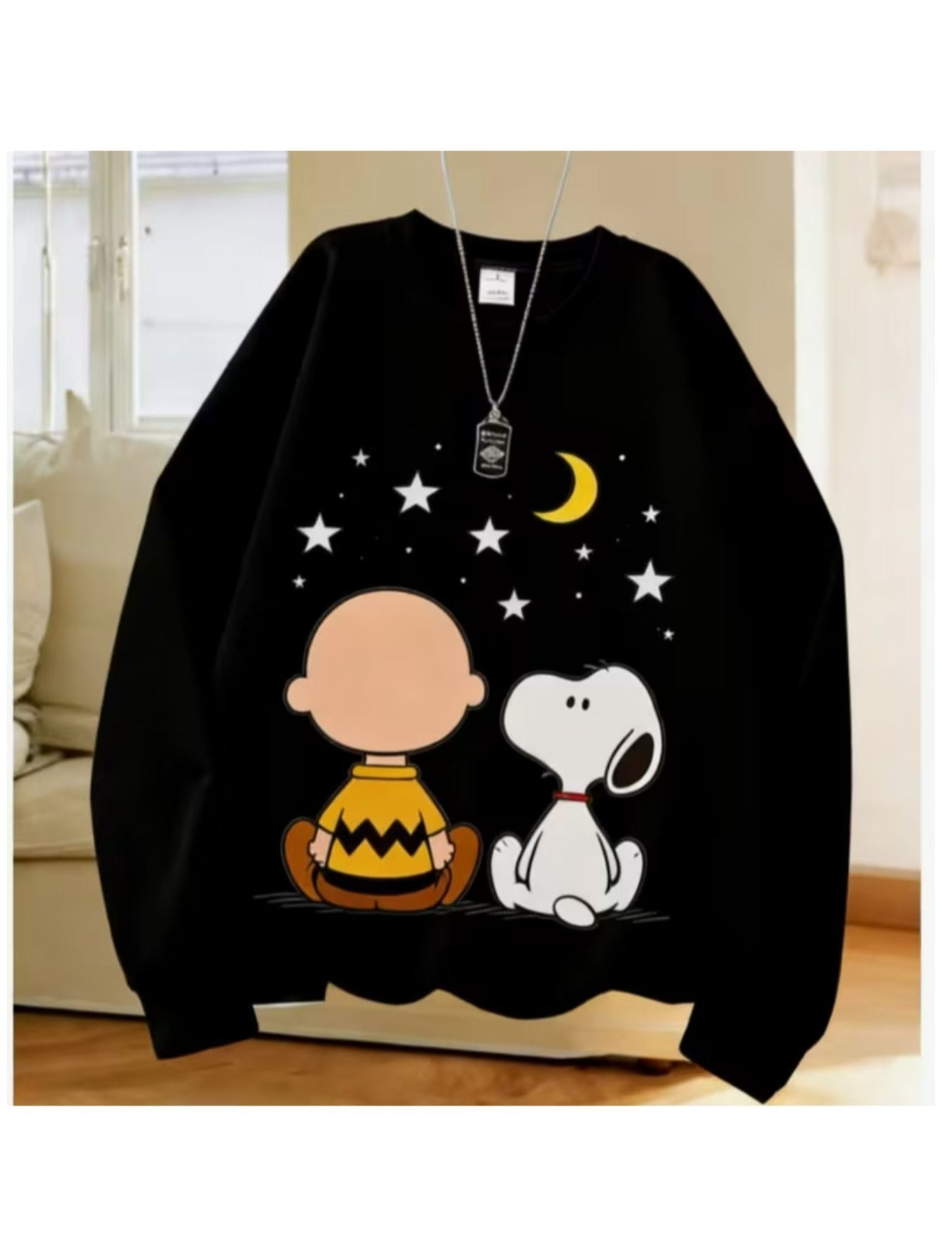 imagen del artículo Sudadera de manga larga cuello redodndo para hombres de poliéster con estampado de OSITO NOPY - Sudadera acolchada para otoño/invierno