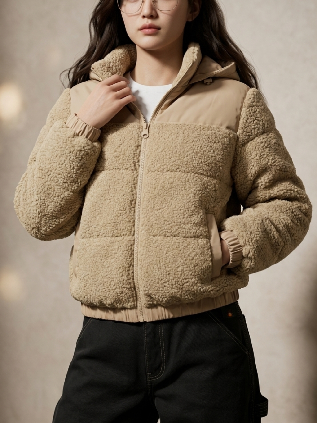 Chaqueta con capucha para mujer, clásica y casual, apta para cualquier temporada. Cuello con capucha desmontable, manga larga, interior forrado, cálido y muy cómodo, ajuste con cremallera, bolsillos frontales funcionales. Resorte ligero en la manga y parte baja de la prenda.