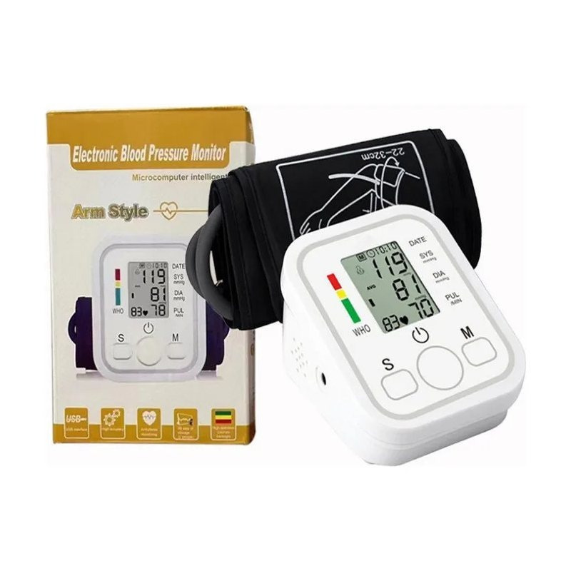 Monitor de Presión Arterial Inteligente de Muñeca: Pantalla LED Digital de Alta Precisión, Inicio Único, Función de Voz Clara, Alimentación Dual USB/Batería, Perfecto Como Herramienta de Respaldo de Salud en Casa, Un Regalo Atento y Esencial para Ancianos