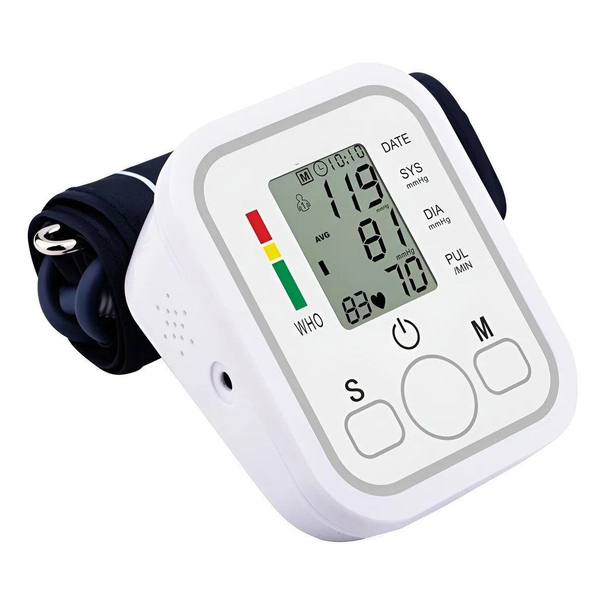 Monitor de Presión Arterial Inteligente de Muñeca: Pantalla LED Digital de Alta Precisión, Inicio Único, Función de Voz Clara, Alimentación Dual USB/Batería, Perfecto Como Herramienta de Respaldo de Salud en Casa, Un Regalo Atento y Esencial para Ancianos