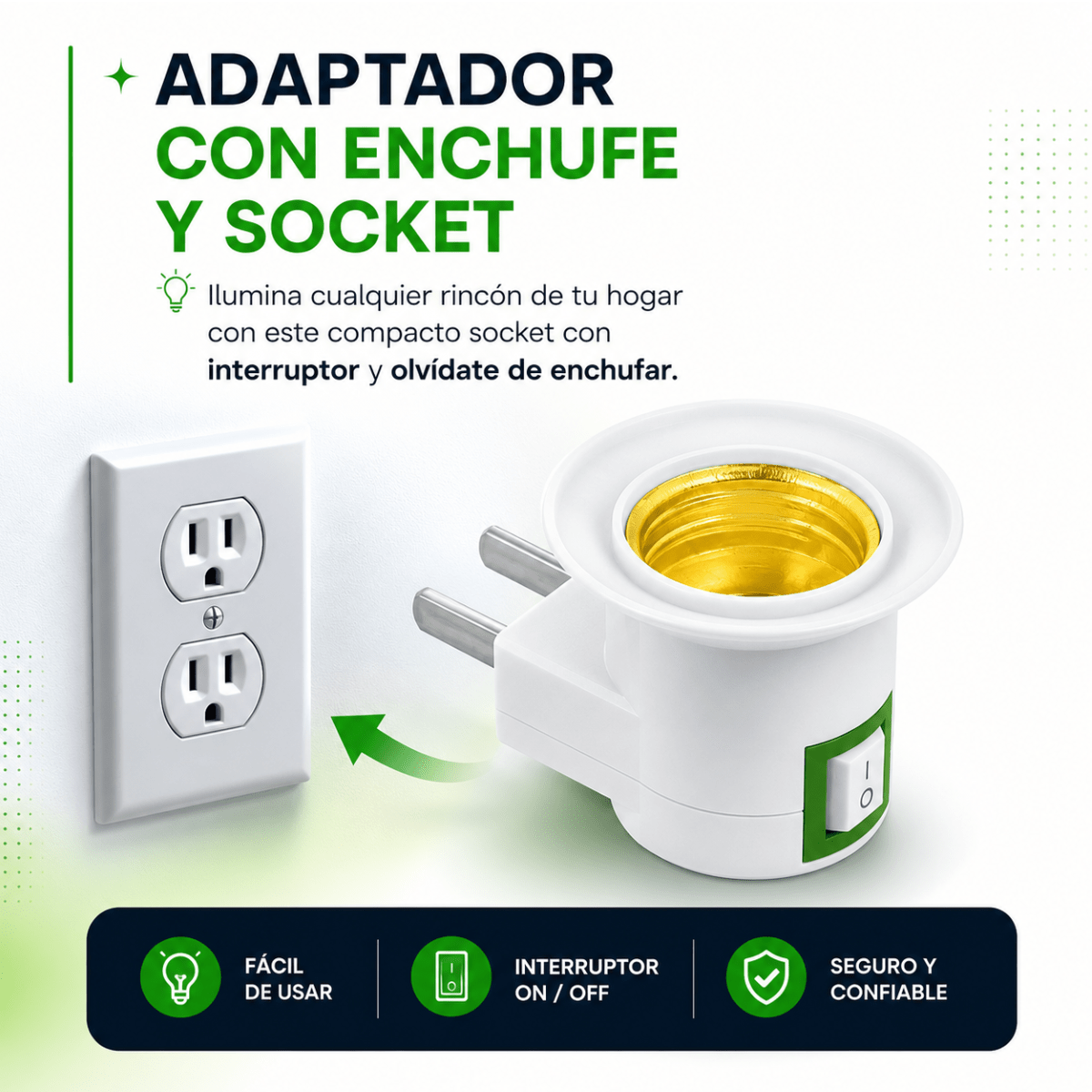 adaptador de enchufe universal de viaje – compacto, resistente y seguro