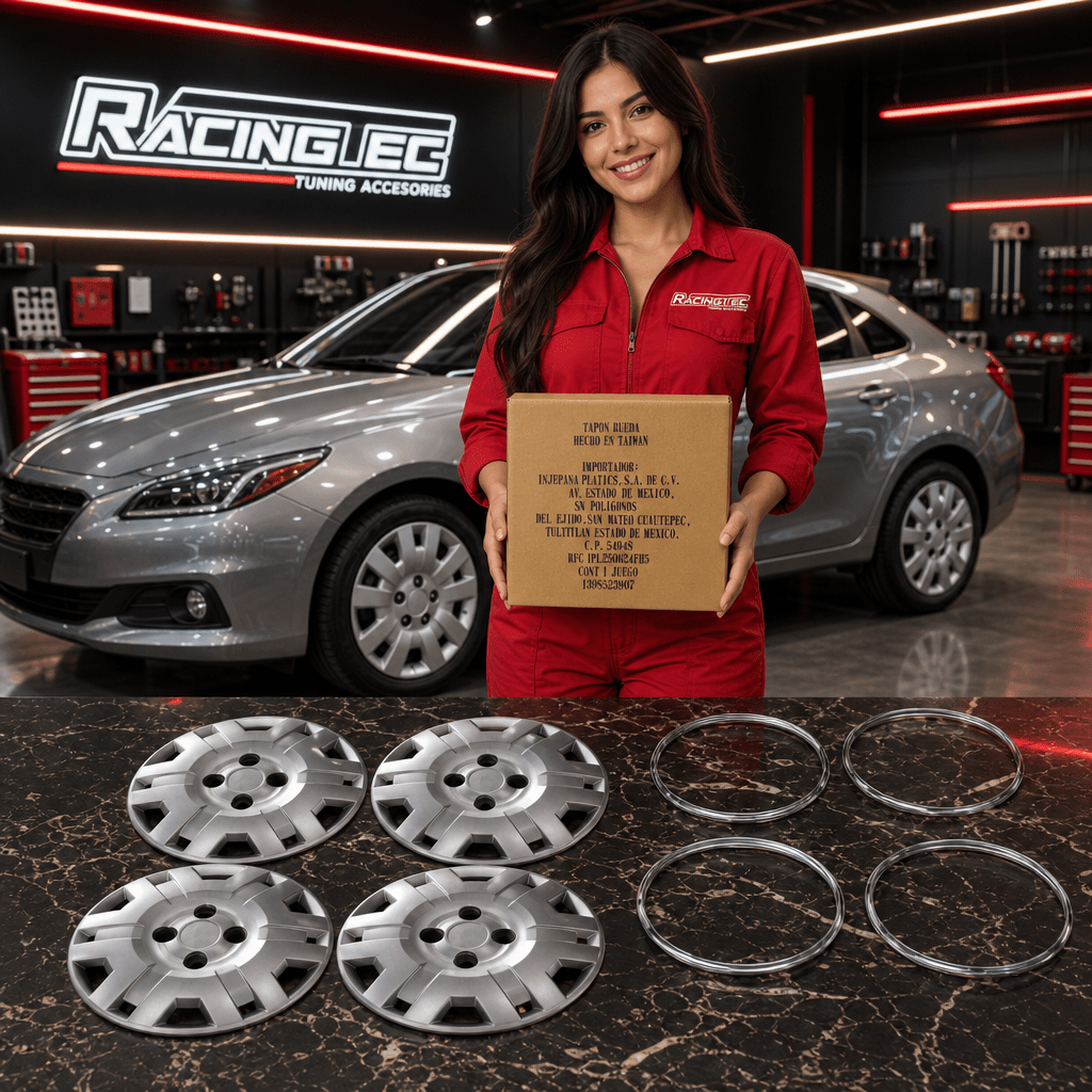Jgo de 4 tapacubos universales de 14 pulgadas para ruedas, cubiertas decorativas para tapones de neumáticos de coche,…: retailer-supplied image