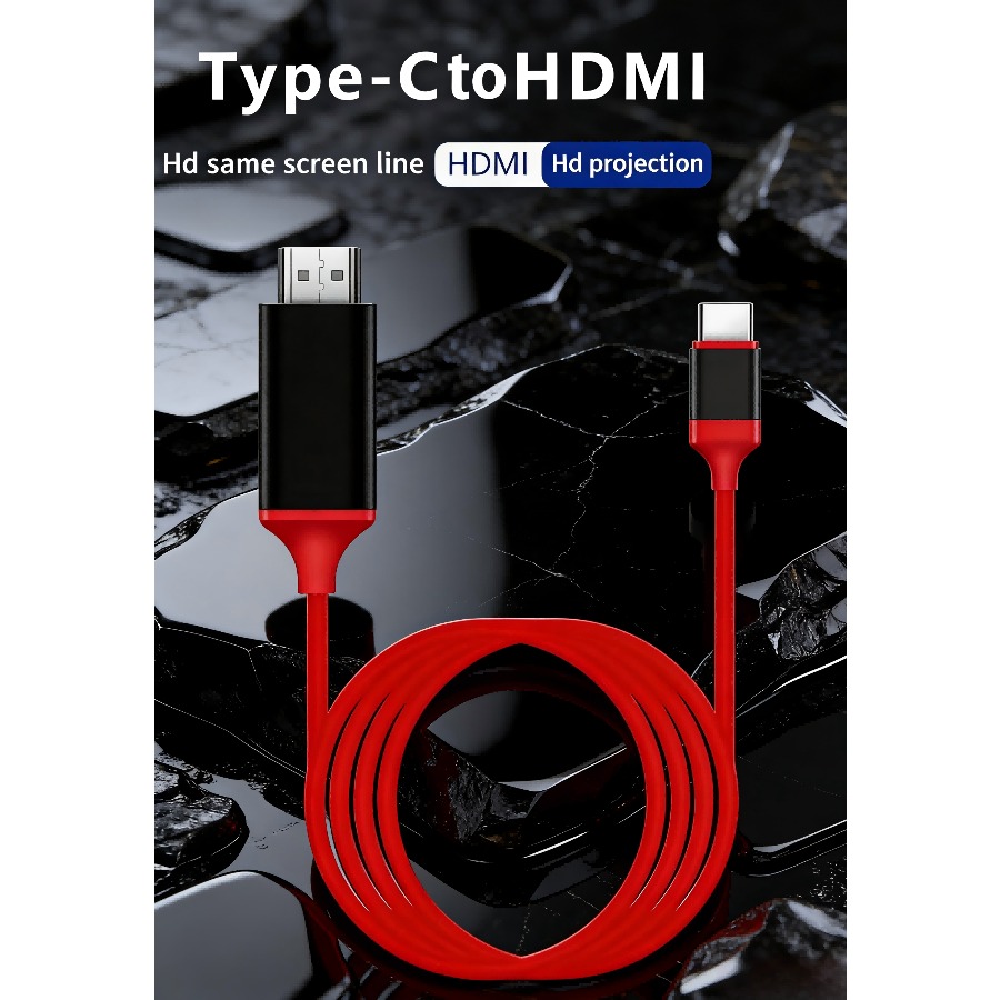 TEMU Cable HDMI Tipo-C 4K , Cable USB-C a HDMI para a TV, Cable USB-C a HDMI