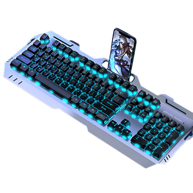 Teclado [Plata, Negro, Azul Hielo, Claro]