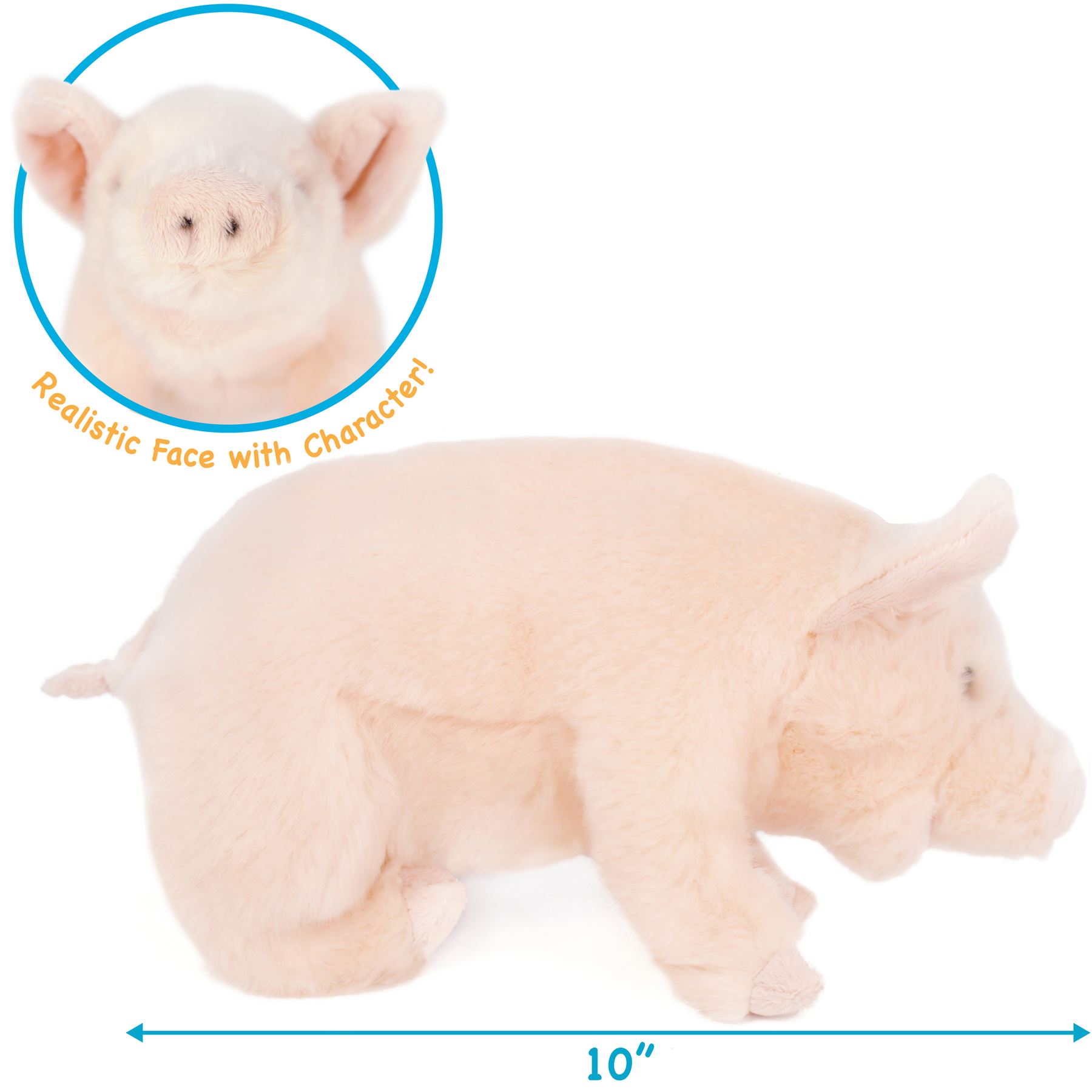 Perla The Pig - 11 Inch Stuffed Animal Plush