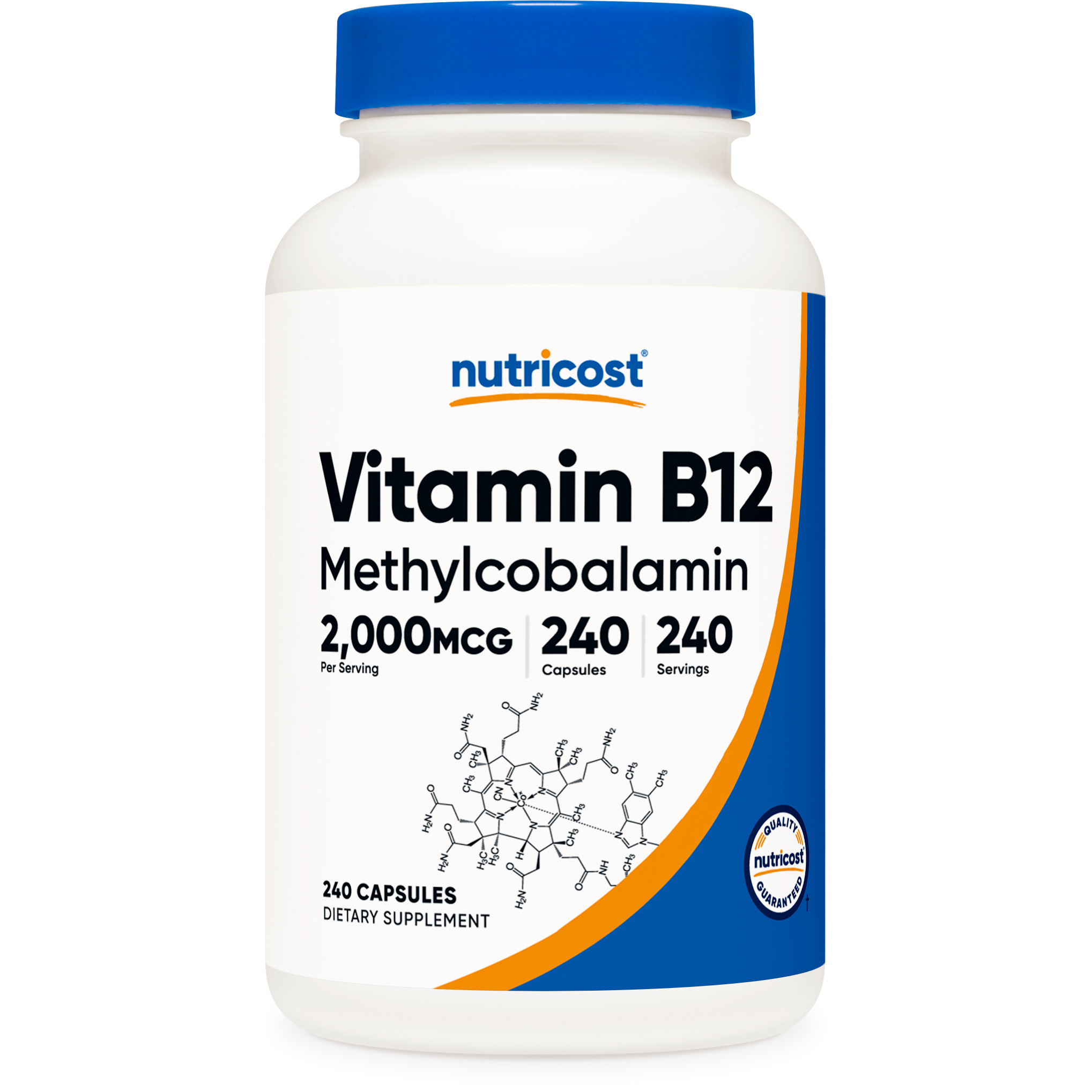   vitamin b12 methylcobalamin 2000mcg 240 capsules   caps   gluten  12 supplement details 0