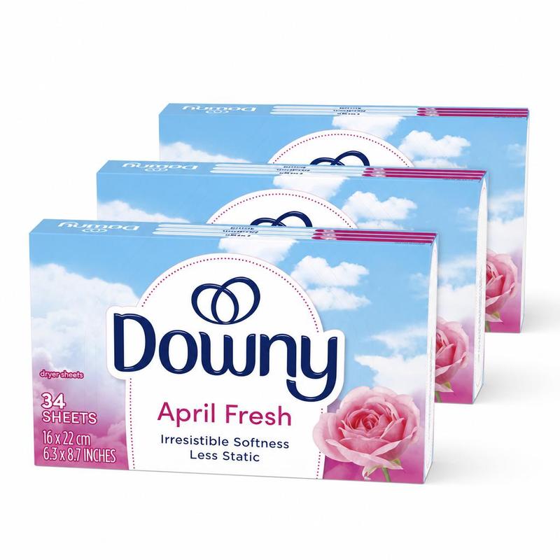 TEMU 3-pack Downy Fabric Softener Sheets, , 34 Ct Each, 34 Oz