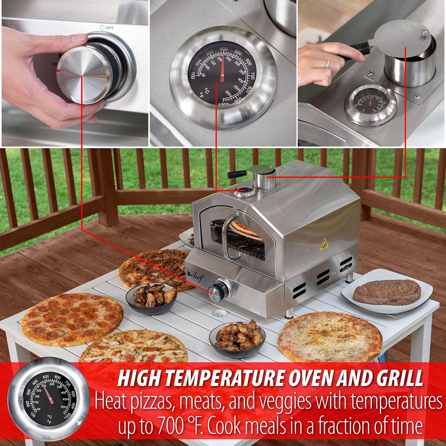 in propane gas pizza oven grill portable pizza Temu