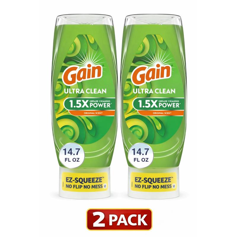 TEMU (2 Pack) , Dishwashing Liquid, Grease Removal, 14.7 Fl Oz