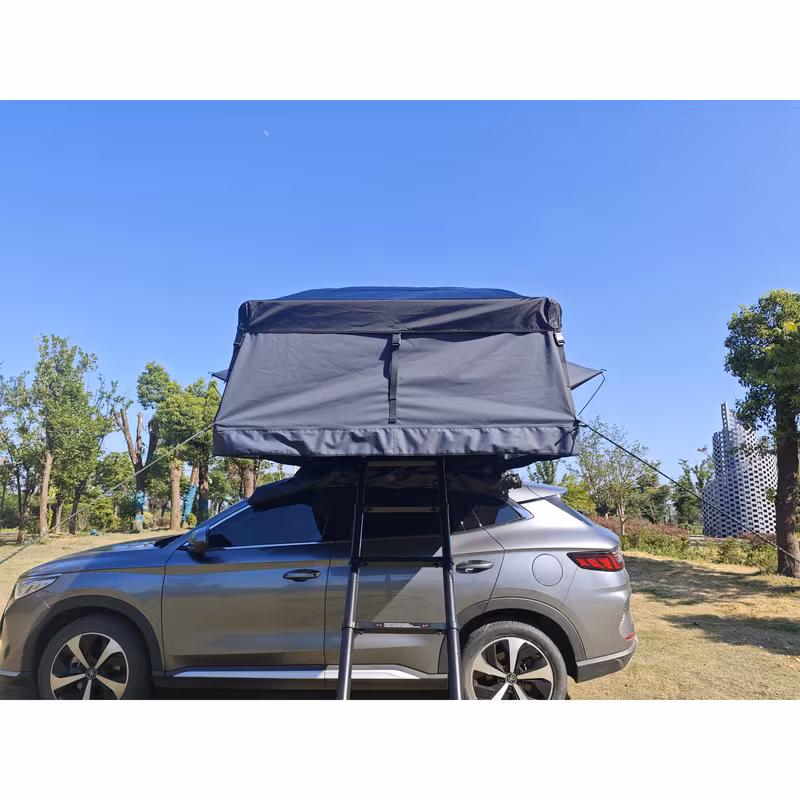 rtt roof top tent for truck camping or overlanding softshell side with telescopic ladder for waterproof Product details 0