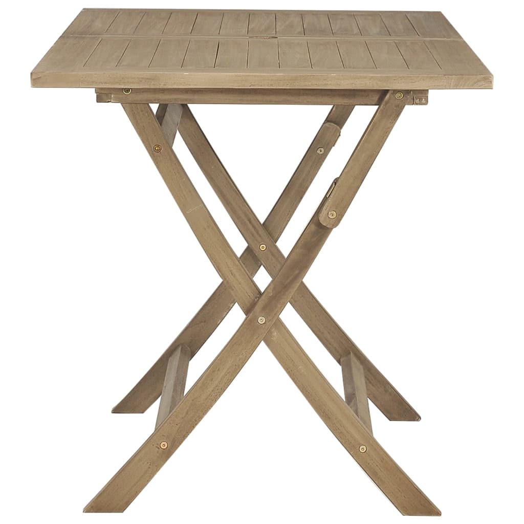 vidaXL Outdoor Dining Table Folding Table Garden Furniture Solid Wood Teak