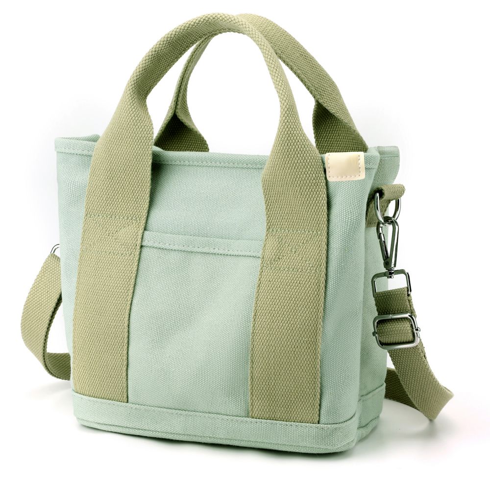 small cute canvas tote bag pockets women mini casual Temu