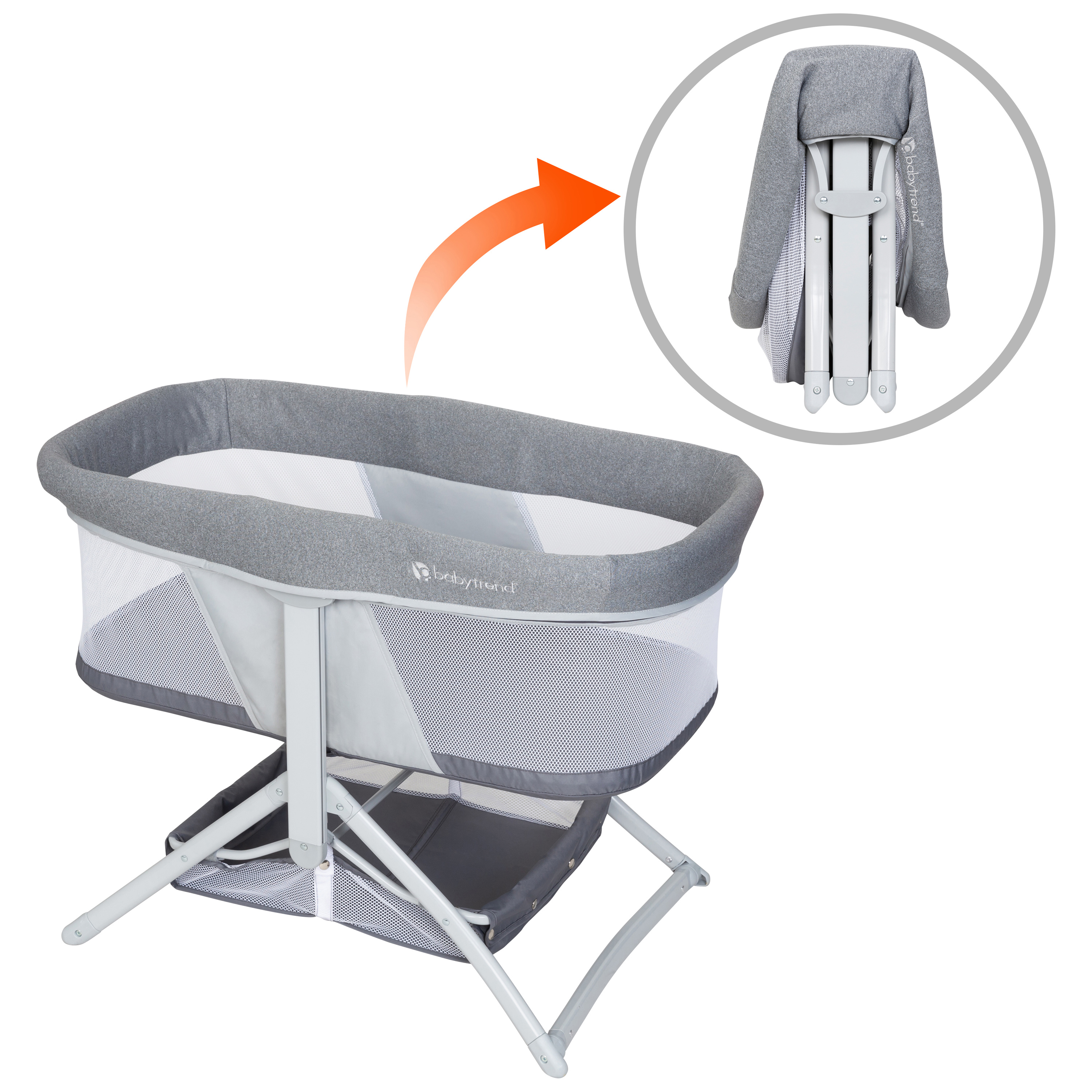 

Quick-fold 2-in-1 Rocking Bassinet