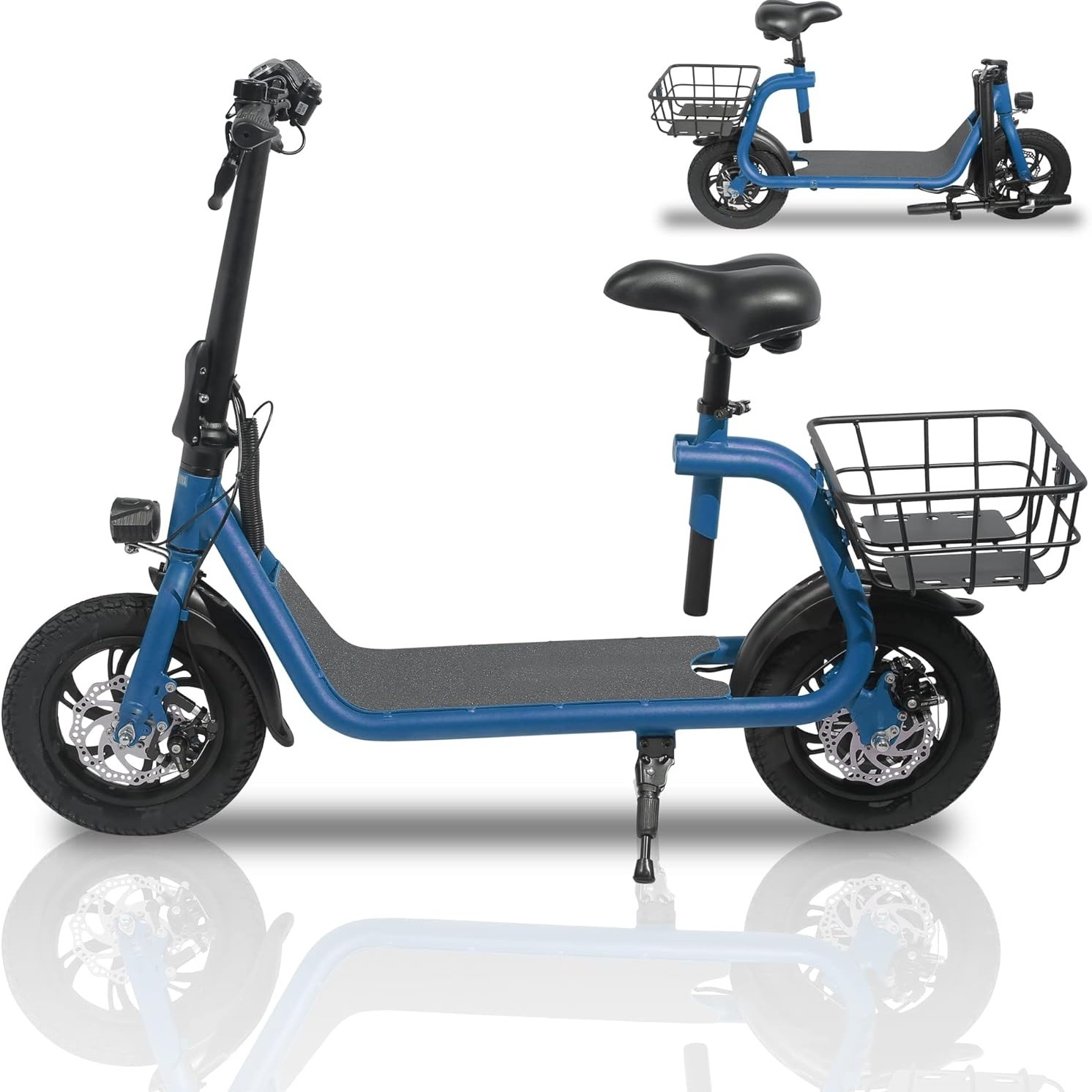 

R1 Electric Scooter For Adults Scooter With Seat For Adult Foldable Electric Mopeds With 450w Brushless Motor Commuter 265lbs Max Load