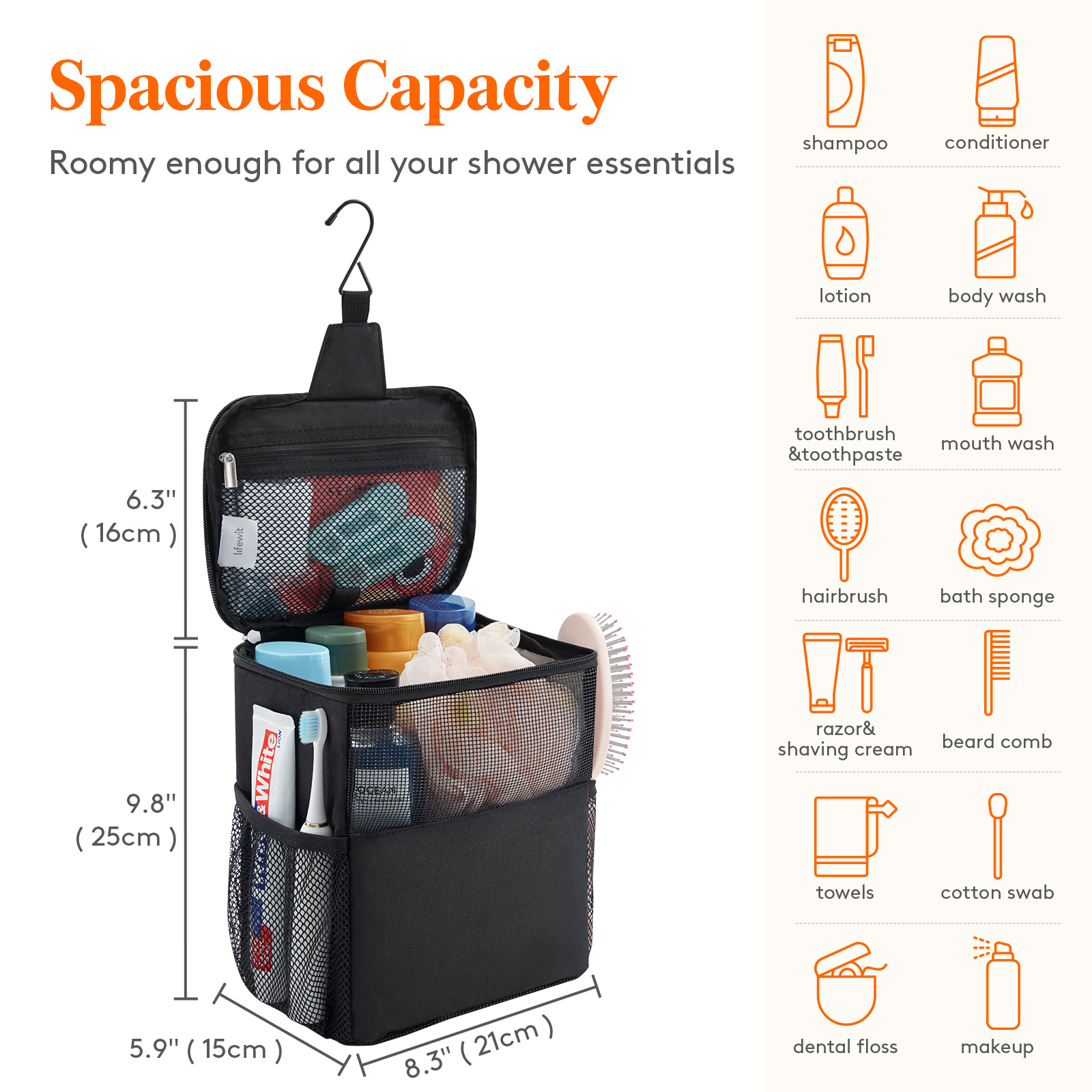air travel toiletries bag Hanging Toiletry Bag main image 1