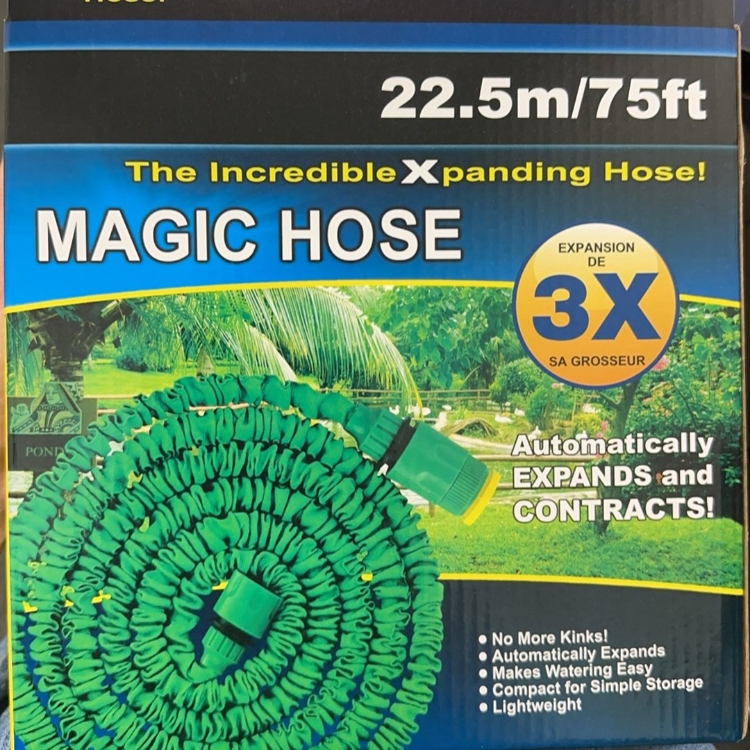 

1pc 75ft Magic Hose Expansion Water Hose High Pressure Irrigation Multi-functional Car Spray Pipe Shrink Expandable Garden Hose Spray Gun Tool, Watering Equipment