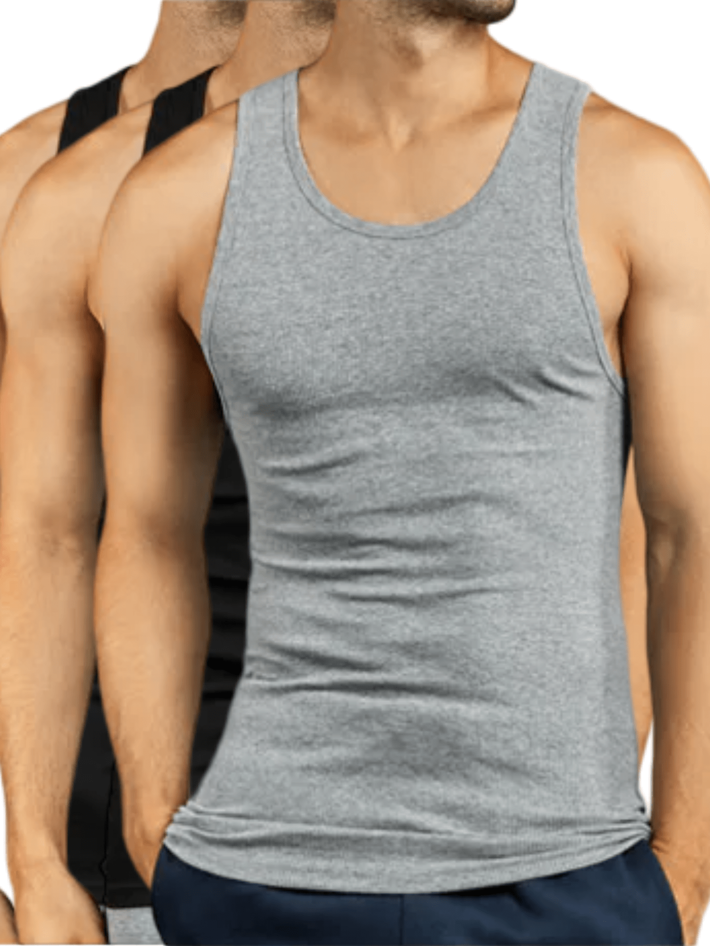 Paquetes de Camisetas de Manga Corta para Hombre, 100% Algodón, Camiseta  A, Talla S-3XL, Ropa Interior para Uso Corte Talla