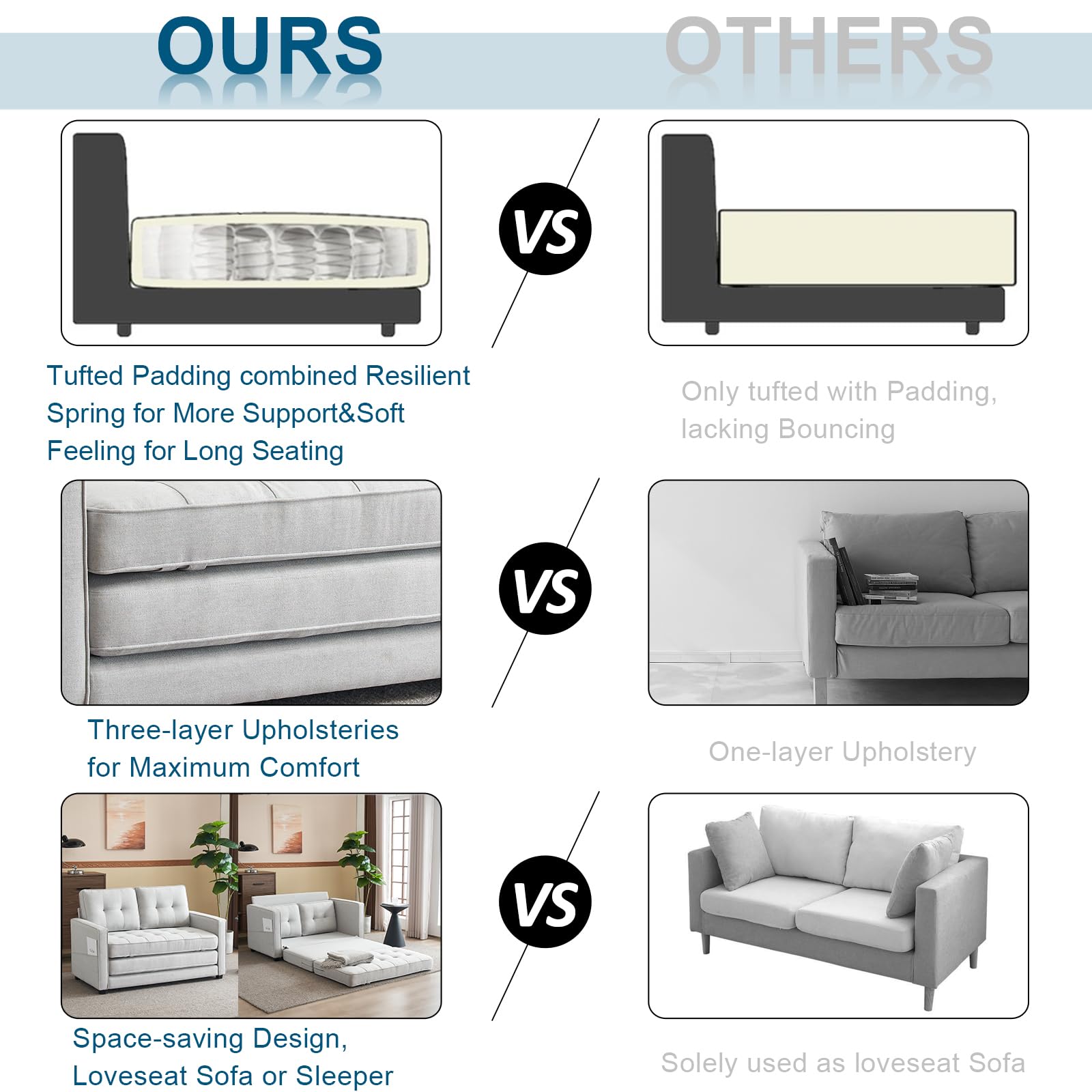 53.5"w Convertible Sleeper Chair Bed Folding Sofa Bed Temu