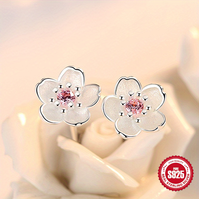 

S925 Romantic Cherry Earrings, A Lovely Jewelry Gift For Girls