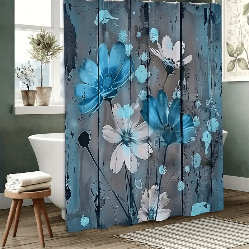 

Day 4pcs Pattern Shower Curtain Set, Bathroom Shower Curtain, Shower Curtain, Bathroom Carpet, U-shaped Mat, , Bathroom 12 Bathroom Accessories